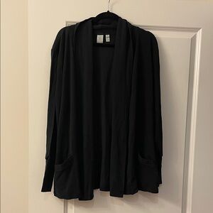 Vintage NuSport Open Front Cardigan With Hood, Size L